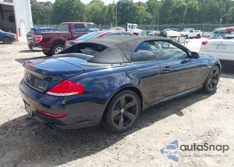 2008 BMW 650I из США, поврежденный, VIN WBAEB53578CX63760